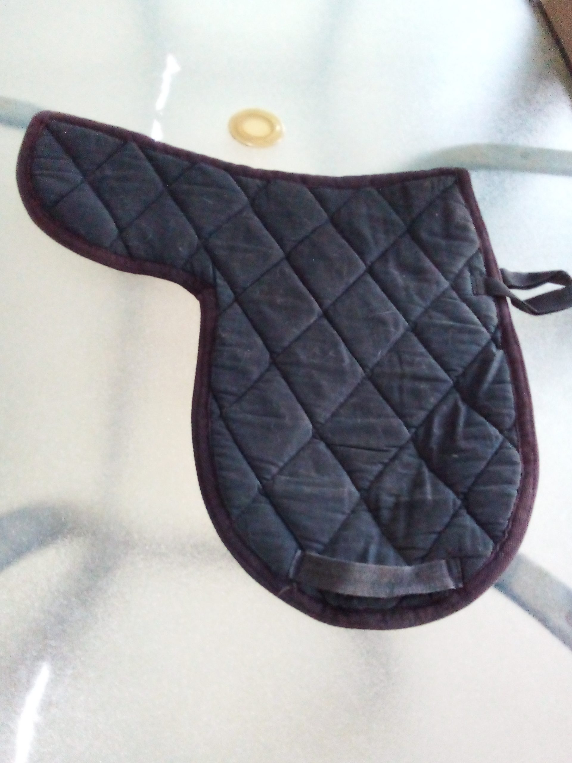 shaped saddle pad