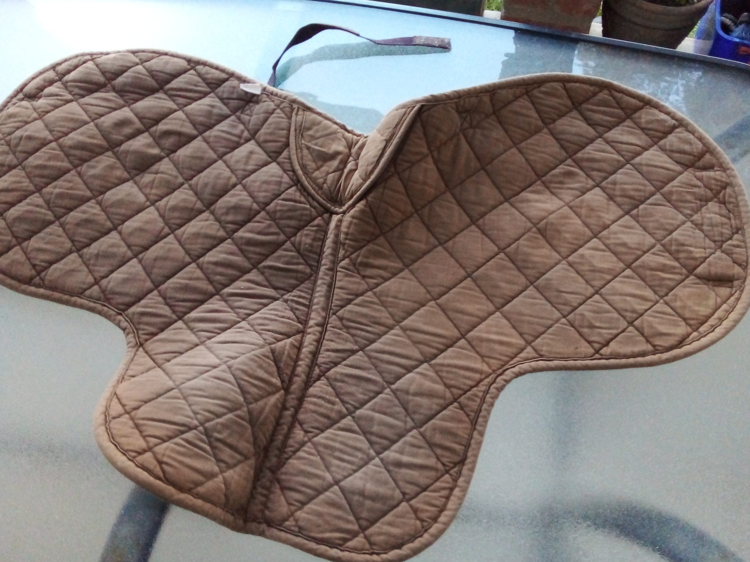 shaped saddle pad
