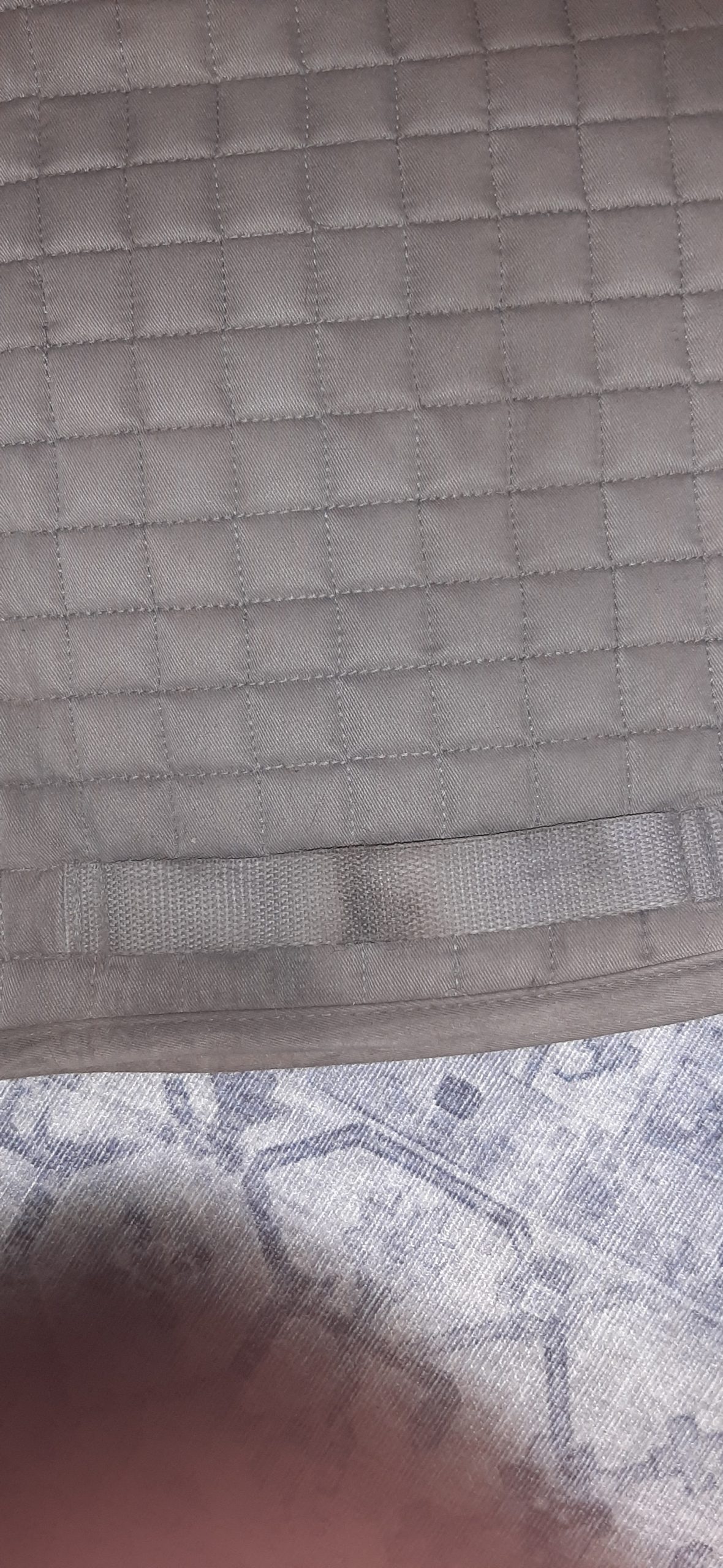 Grey saddle pad