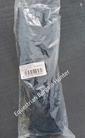 Black sheepskin noseband cover
