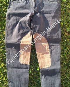 Blue horse riding breeches - Size 38 - front view